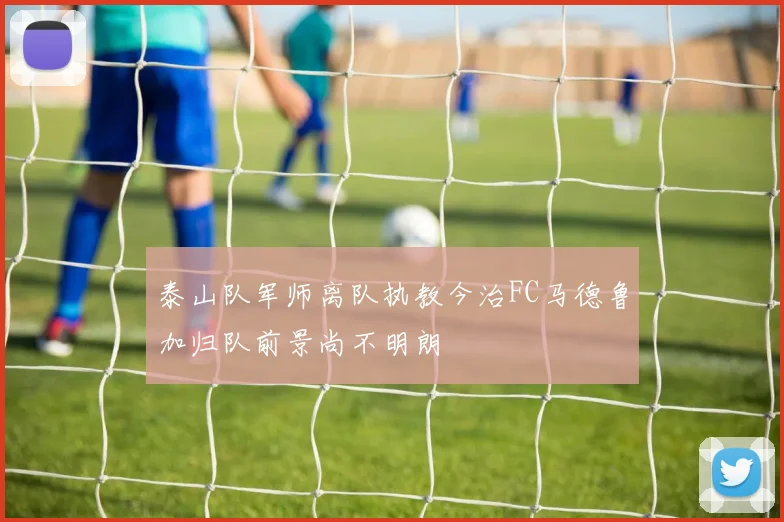 泰山队军师离队执教今治FC马德鲁加归队前景尚不明朗